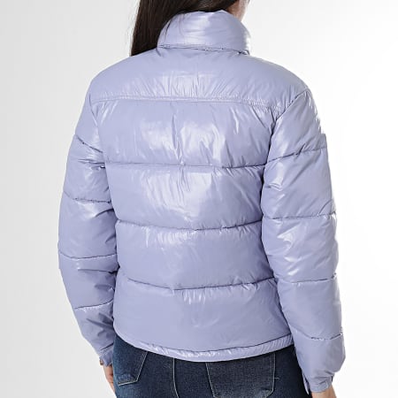 Tommy Jeans - Doudoune Capuche Femme Packable Hood Essential Puffer Shiny 2039 Violet