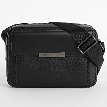 Tommy Hilfiger - Sacoche Business Leather Camera Bag 4017 Noir