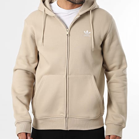 Adidas Originals - Sudadera Con Capucha con Cremallera Essential KE1186 Beige