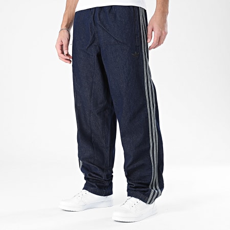 Adidas Originals - Vaquero con bandas Loose Fit Denim JX6459 Azul Oscuro