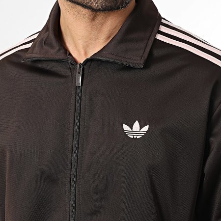 Adidas Originals - Veste Zippée A Bandes Firebird KD8309 Marron