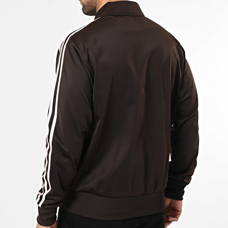 Adidas Originals - Veste Zippée A Bandes Firebird KD8309 Marron