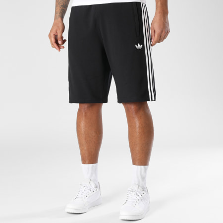 Adidas Originals - Short Jogging A Bandes 3 Stripes KE3566 Noir Blanc