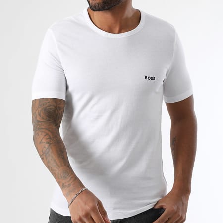 BOSS - Pack de 3 T-Shirts Classic 50475284 Branco Preto Cinza Mesclado
