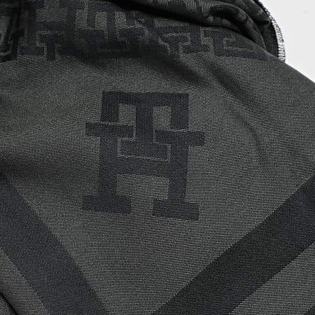 Tommy Hilfiger - Echarpe Monogram 8273 Noir Gris Anthracite