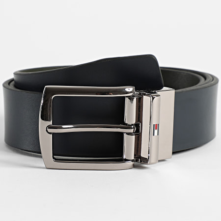 Tommy Hilfiger - Ceinture Réversible Denton 3.5 3012 Bleu Marine Vert Kaki