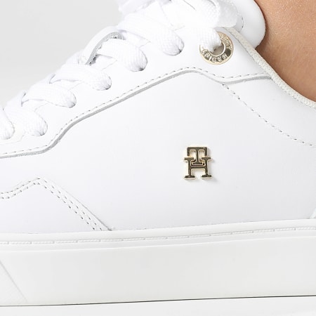 Tommy Hilfiger - Baskets Femme Casual Cupsole Sneaker 9022 White Ecru