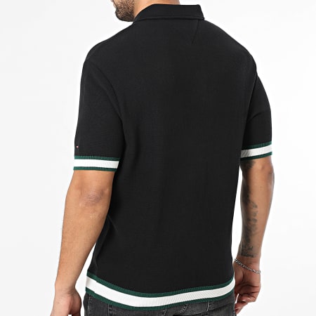 Tommy Hilfiger - Polo Manches Courtes Flatknit Classic 1620 Noir