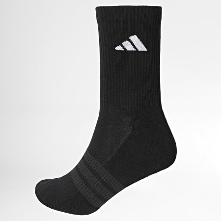 Adidas Sportswear - Lot De 3 Paires De Chaussettes Essential Crew KC9624 Blanc Noir Gris Chiné