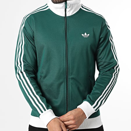 Adidas Originals - Jacket Zipped With Stripes Classic KE1666 Green