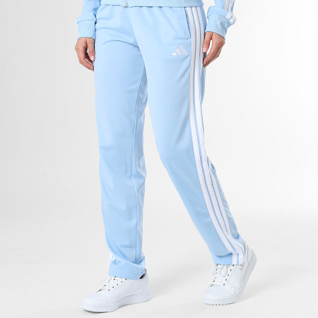 Adidas Sportswear - Ensemble De Survetement A Bandes Femme 3 Stripes JF3382 Bleu Clair