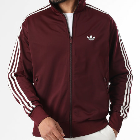 Adidas Originals - Veste Zippée A Bandes Firebird KE1646 Bordeaux