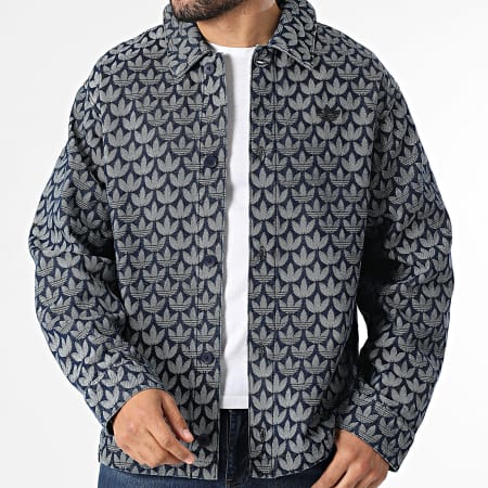 Adidas Originals - Sovracamicia Jean Monogram KD0397 Blu Grezzo