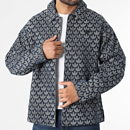 Adidas Originals - Sovracamicia Jean Monogram KD0397 Blu Grezzo