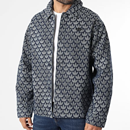 Adidas Originals - Sovracamicia Jean Monogram KD0397 Blu Grezzo