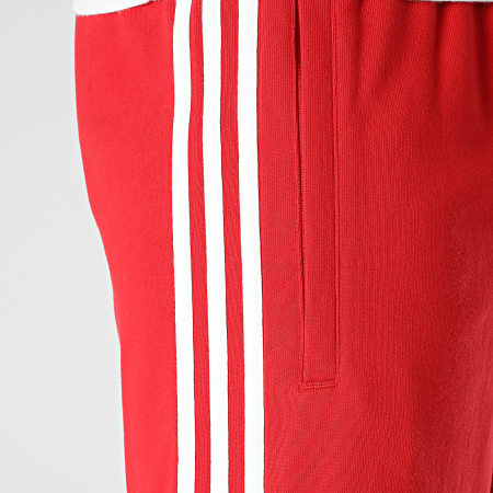 Adidas Originals - Short Jogging A Bandes 3 Stripes KE3564 Rouge Blanc