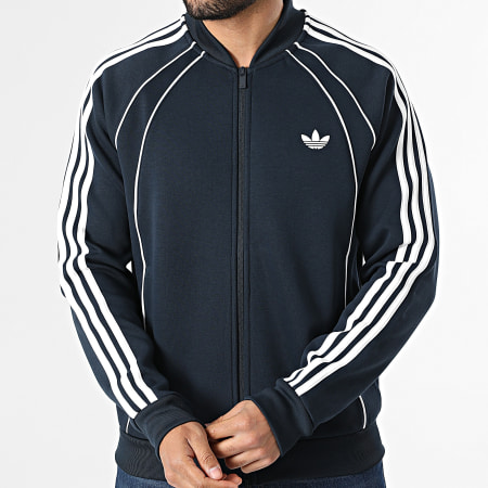 Adidas Originals - Veste Zippée A Bandes SST 2.0 KD5837 Bleu Marine