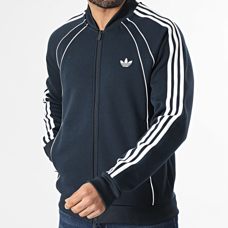 Adidas Originals - Veste Zippée A Bandes SST 2.0 KD5837 Bleu Marine