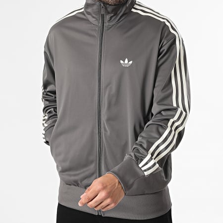 Adidas Originals - Veste Zippée A Bandes Firebird KE1645 Gris Anthracite