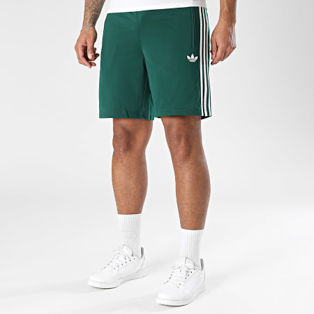 Adidas Originals - Short Jogging A Bandes Firebird KE1376 Vert Blanc