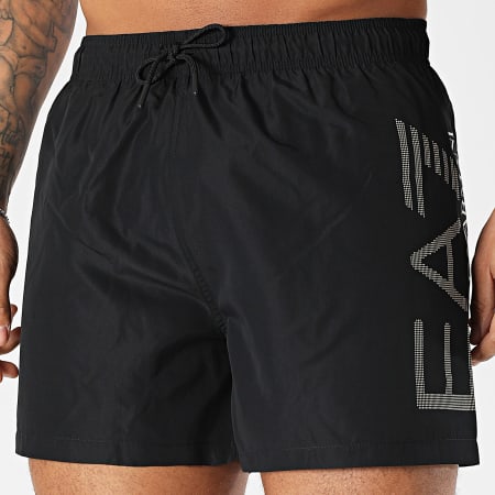 EA7 Emporio Armani - Short De Bain 7M002001-AF14497 Noir Doré