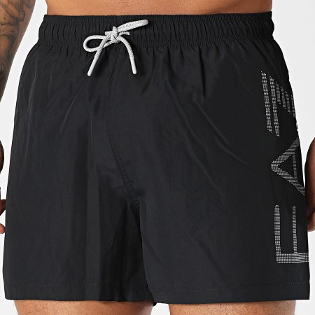 EA7 Emporio Armani - Short De Bain 7M002001-AF14497 Noir Argenté
