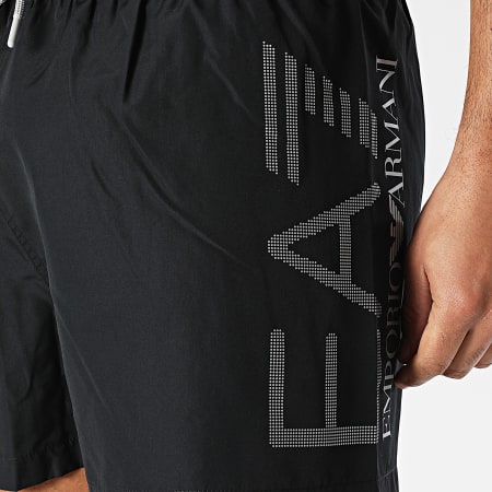 EA7 Emporio Armani - Short De Bain 7M002001-AF14497 Noir Argenté