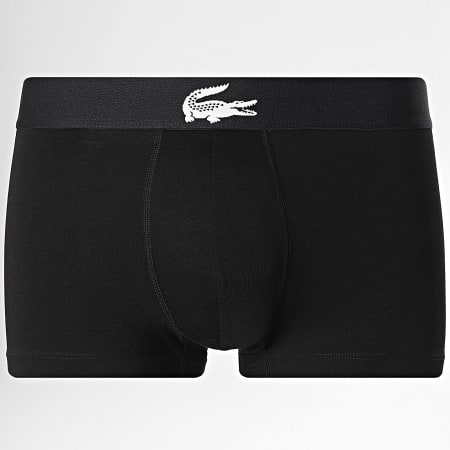 Lacoste - Lot De 3 Boxers Classic Blanc Vert Noir