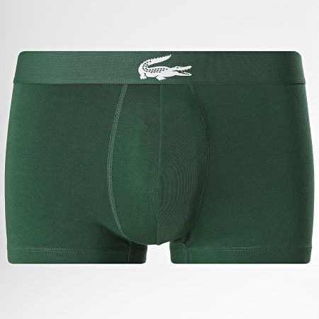 Lacoste - Lot De 3 Boxers Classic Blanc Vert Noir