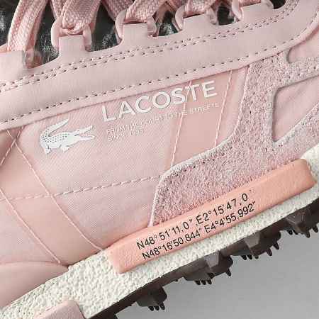Lacoste - Baskets Femme Elite Active 126 Pink Silver