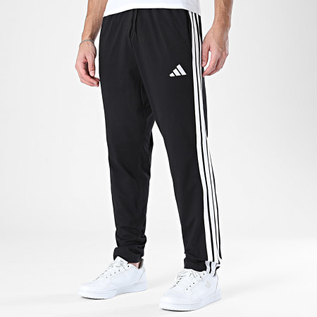 Adidas Sportswear - Pantalon Jogging A Bandes 3 Stripes JE6430 Noir Blanc