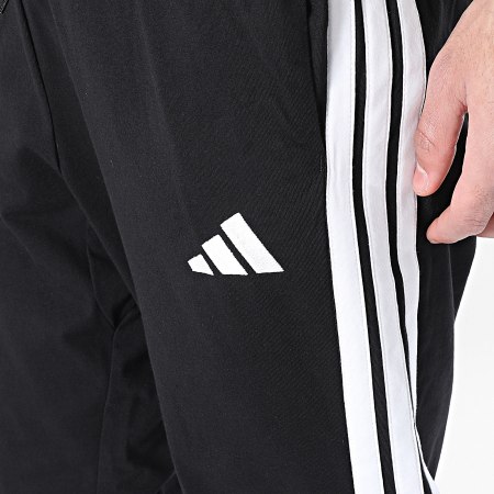 Adidas Sportswear - Pantalon Jogging A Bandes 3 Stripes JE6430 Noir Blanc