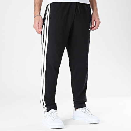 Adidas Sportswear - Pantalon Jogging A Bandes 3 Stripes JE6430 Noir Blanc