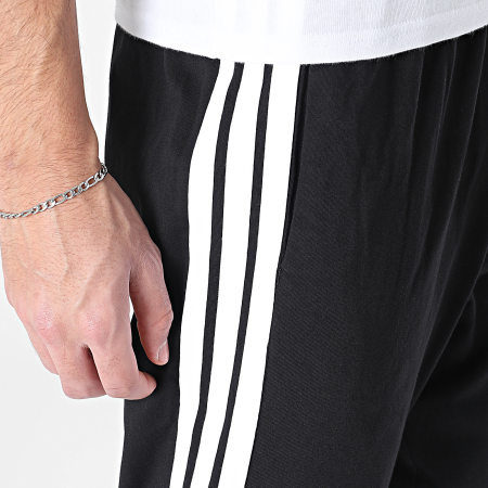 Adidas Sportswear - Pantalon Jogging A Bandes 3 Stripes JE6430 Noir Blanc