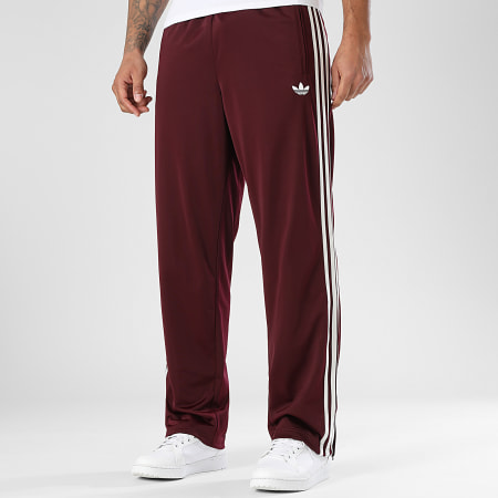 Adidas Originals - Pantalón Jogging A Bandes Firebird TP KE1651 Burdeos Blanco