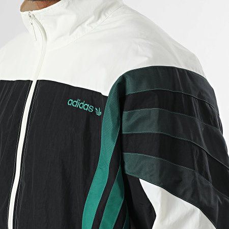 Adidas Originals - Veste Zippée A Bandes Santiago KS8328 Noir Beige Clair