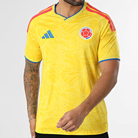 Adidas Sportswear - Maillot De Foot Col V A Bandes FCF Jersey JL6972 Jaune