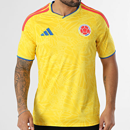 Adidas Sportswear - Maillot De Foot Col V A Bandes FCF Jersey JL6972 Jaune