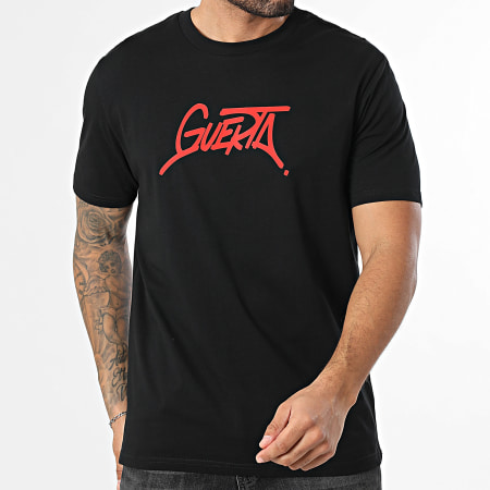 Guerta - Tee Shirt Oversize Large Guerta Noir Rouge