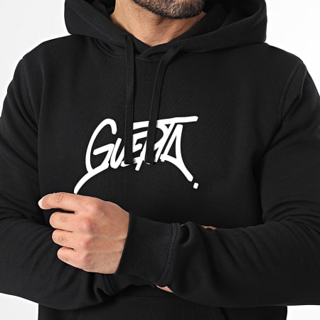 Guerta - Sweat Capuche Guerta Noir Blanc