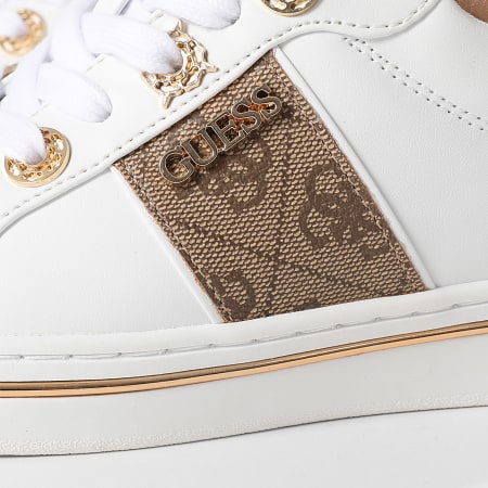 Guess - Baskets Femme FLPSTWFAL12 Beige Brown Doré
