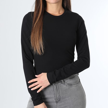 Jack And Jones - Tee Shirt Manches Longues Femme Celine Gigi Noir