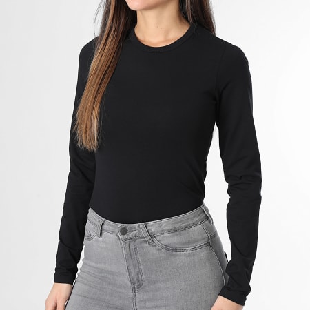 Jack And Jones - Tee Shirt Manches Longues Femme Celine Gigi Noir