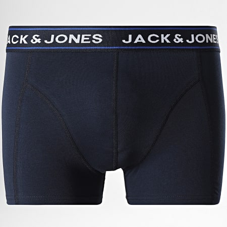 Jack And Jones - Lot De 5 Boxers Hector Solid Gris Chiné Rouge Blue Marine