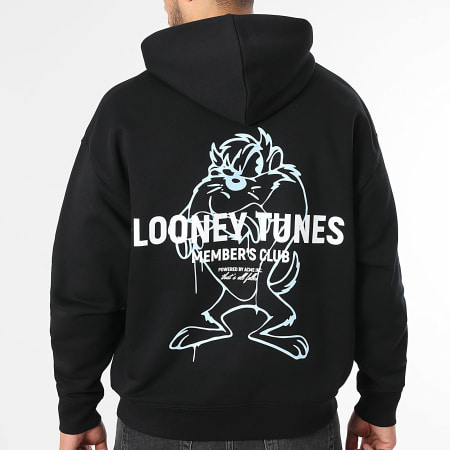 Looney Tunes - Sweat Capuche Represent Taz Noir Bleu Clair