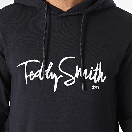 Teddy Smith - Sweat Capuche Evry 10818123D Bleu Marine Foncé