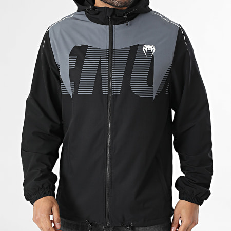 Venum - Chaqueta Zippada Capucha Adrenaline 5864 Negro Gris Antracita