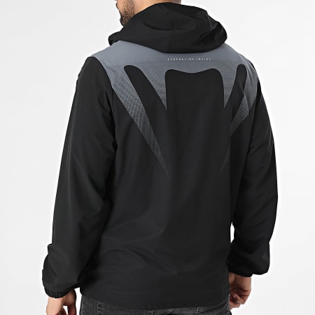 Venum - Chaqueta Zippada Capucha Adrenaline 5864 Negro Gris Antracita