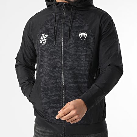 Venum - Chaqueta Capucha Cremallera Ares 05974 Negro Blanco