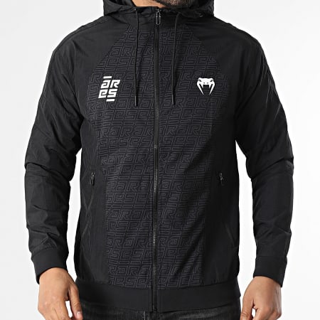 Venum - Chaqueta Capucha Cremallera Ares 05974 Negro Blanco